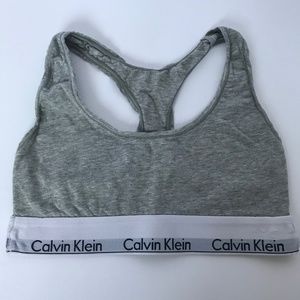 Calvin Klein Modern Cotton Grey Sports Bra